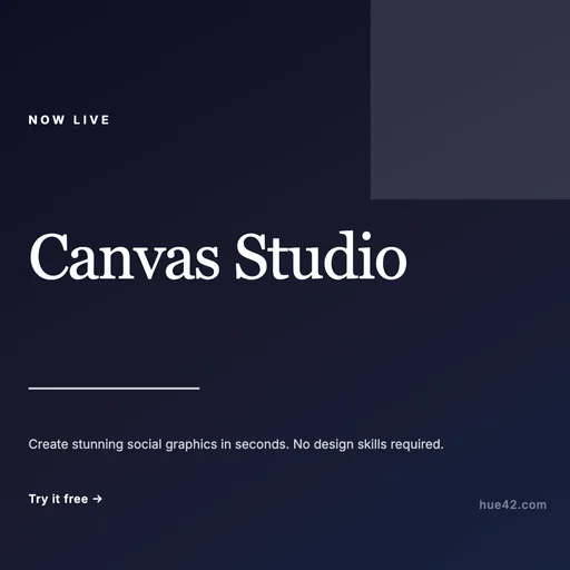 Announce Launch canvas template preview