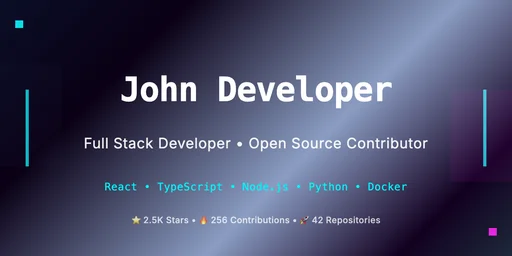 GitHub Profile Header v4.0 canvas template preview