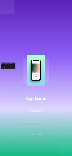 Mobile App Splash Screen v4.0 canvas template preview