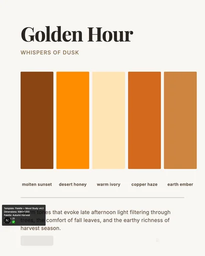 Palette + Mood Study v4.0 canvas template preview