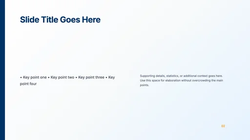 Content Slide v4.0 - Two Column Layout canvas template preview