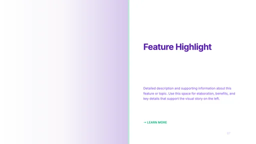 Image + Text v4.0 - Split Screen Editorial canvas template preview