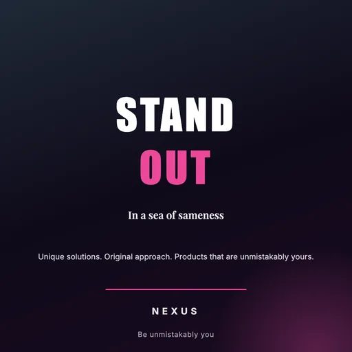 Launch: Stand Out canvas template preview
