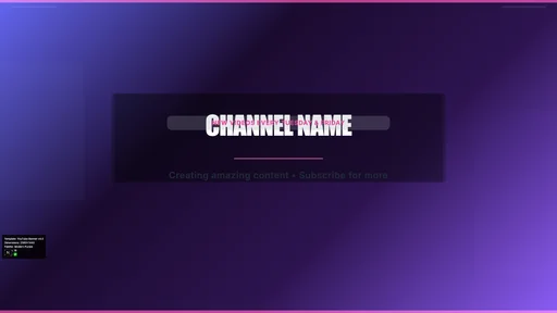 YouTube Banner v4.0 canvas template preview