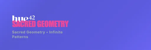 Twitter Header - Sacred Geometry v4.0 canvas template preview
