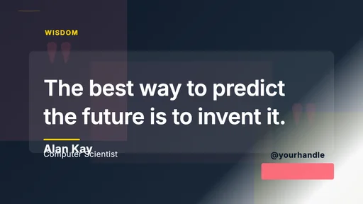 Twitter Quote Tweet v4.0 - Insights & Wisdom canvas template preview