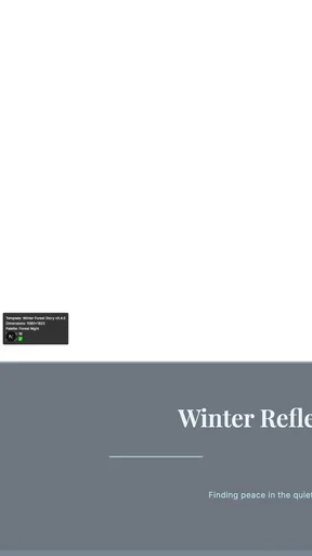 Winter Forest Story v5.4.0 canvas template preview
